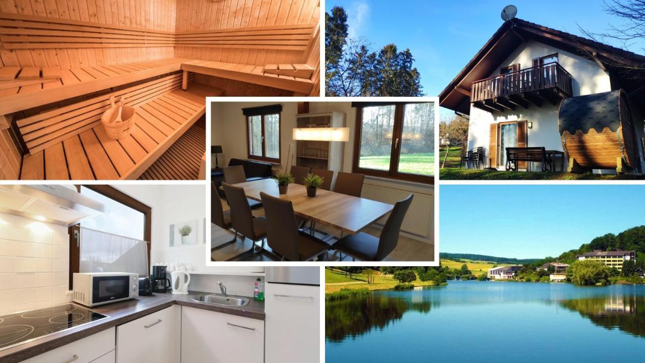 Seepark Kirchheim Ferienhaus Bei Zeta Mit Sauna ภายนอก รูปภาพ