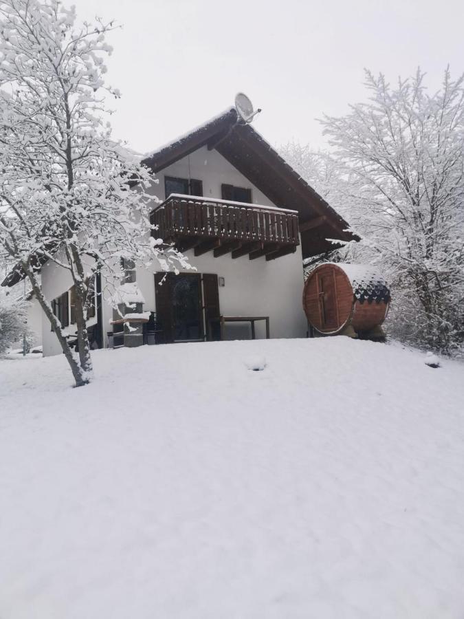 Seepark Kirchheim Ferienhaus Bei Zeta Mit Sauna ภายนอก รูปภาพ