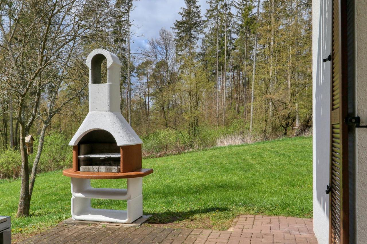 Seepark Kirchheim Ferienhaus Bei Zeta Mit Sauna ภายนอก รูปภาพ